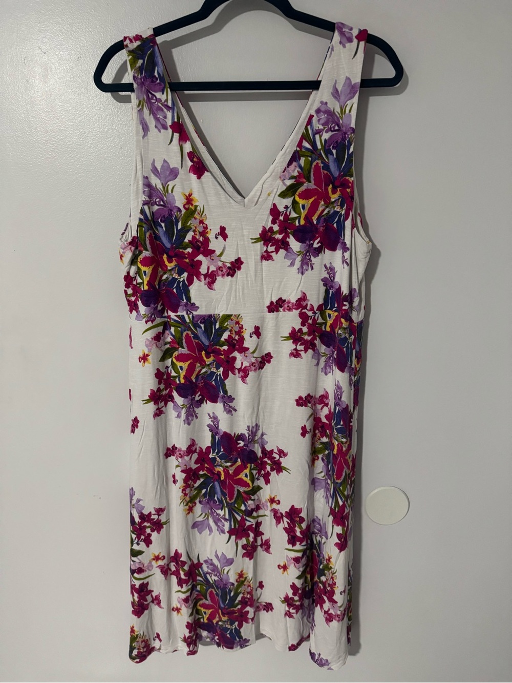 Tommy Bahama Women’s XL Lined White Floral Sun Dress - Picture 3 of 7